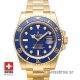 Rolex Submariner Gold Blue Diamonds Ceramic