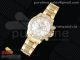 Daytona 116508 YG OMF Best Edition White Diamonds Dial on YG Bracelet A7750 (Slim Movement)