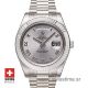 Rolex Day-Date II SS Silver Roman