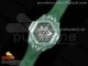 Big Bang Sang Bleu II Green Ceramic BBF Best Edition on Green Rubber Strap A1240