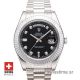 Rolex Day-Date II SS Black Diamonds