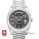 Rolex Day-Date 40 White Gold Dark Rhodium Stripe Motif Stick